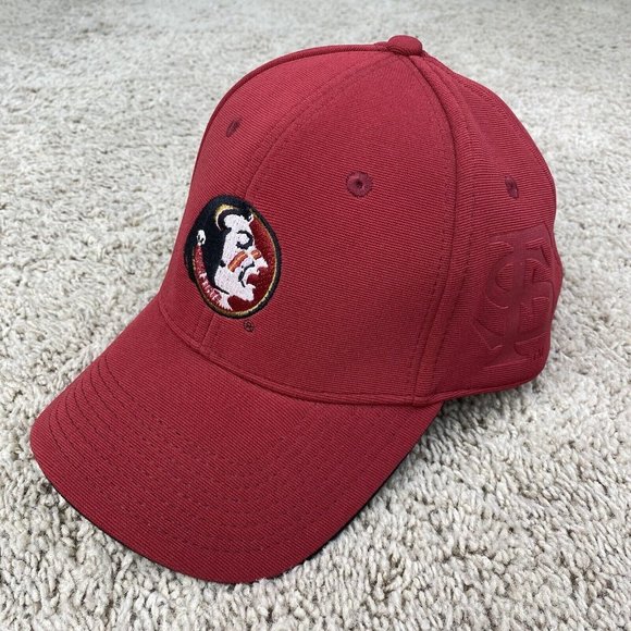 NCAA Signatures Florida State FSU Seminoles Hat Garnet Strapback Side Logo Cap - Picture 1 of 10